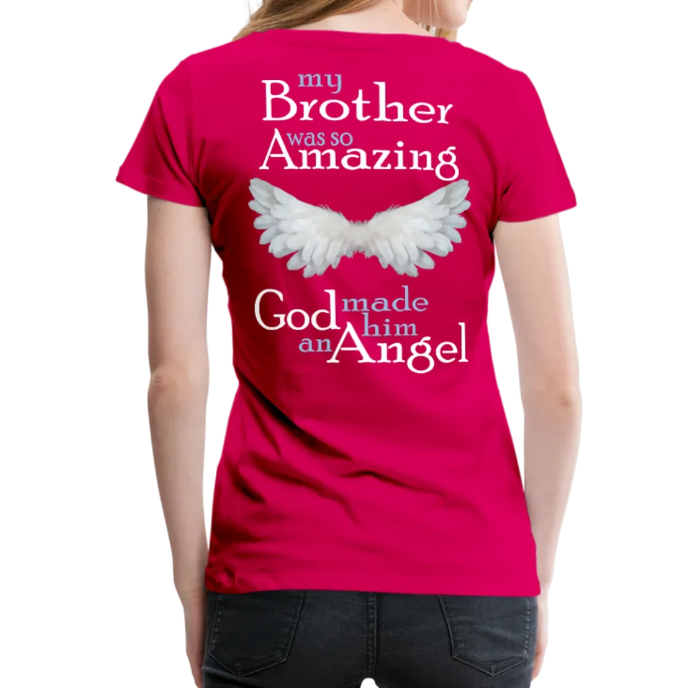 Brother Amazing Angel Women’s Premium T-Shirt (CK1605)
