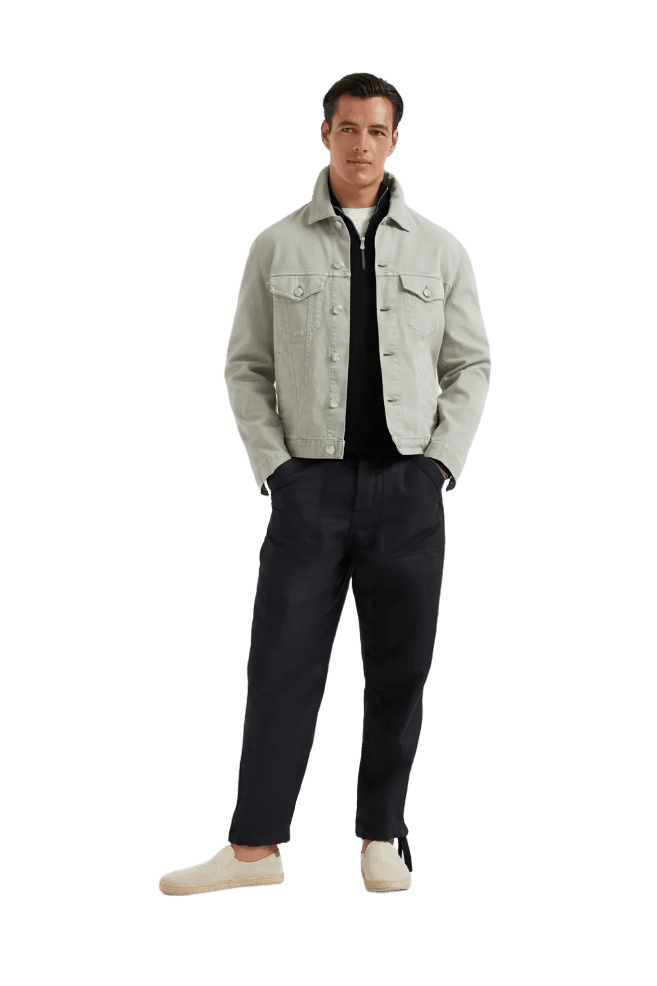 Brunello Cucinelli Men's Cotton Jersey Crew Neck T-shirt With Faux-layering