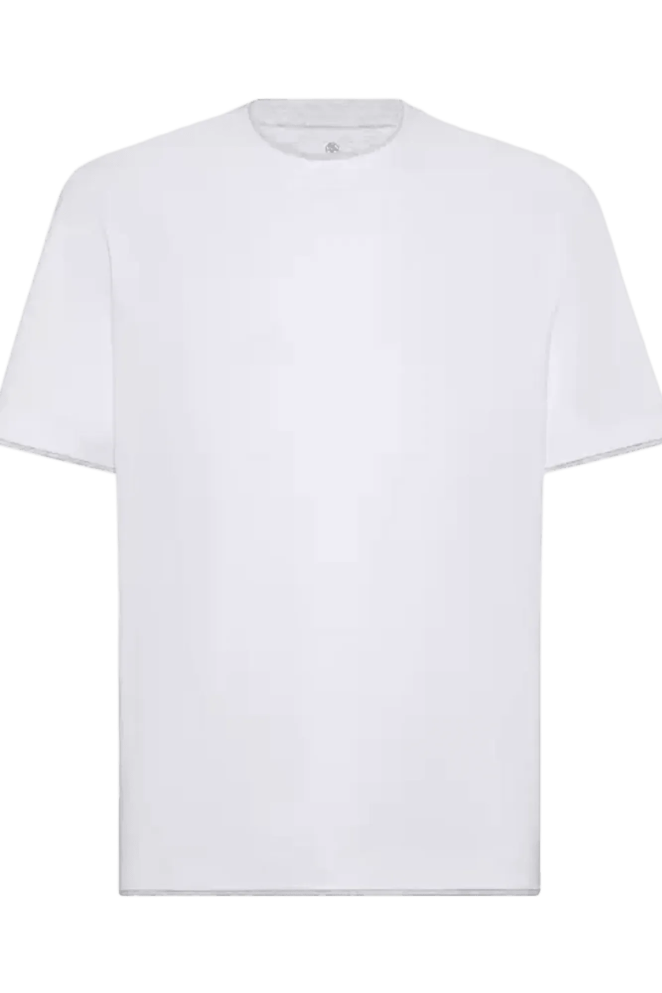 Brunello Cucinelli Men's Cotton Jersey Crew Neck T-shirt With Faux-layering