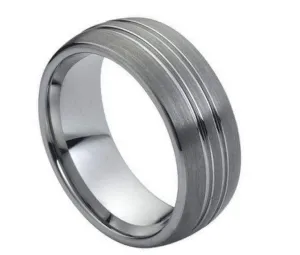 Brushed Domed with Double Groove