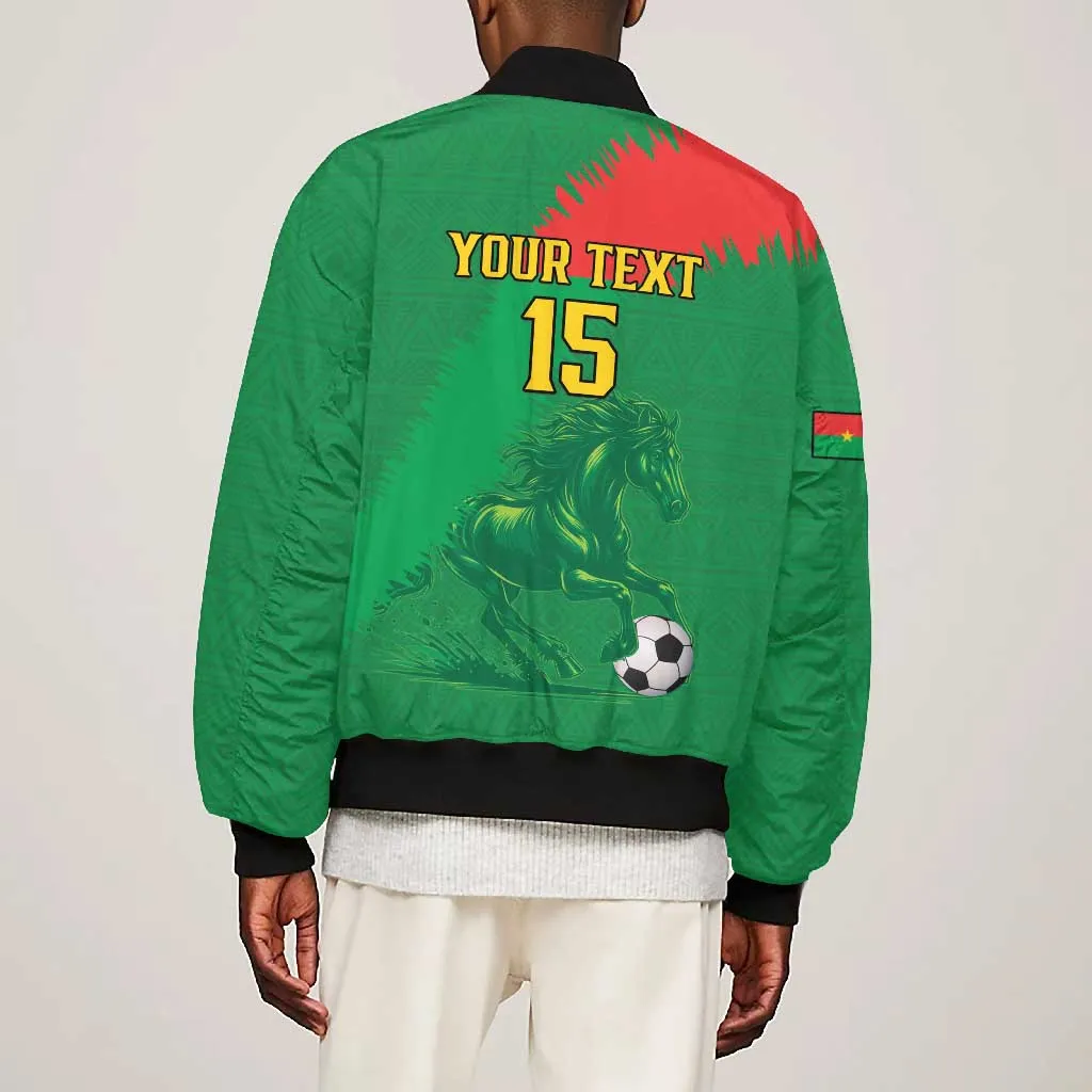Burkina Faso Football Custom Bomber Jacket Go Stallions LT15