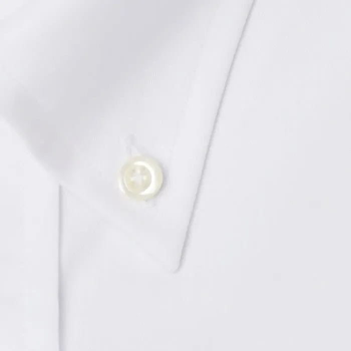 Button Down Mini Twill White - Tailored