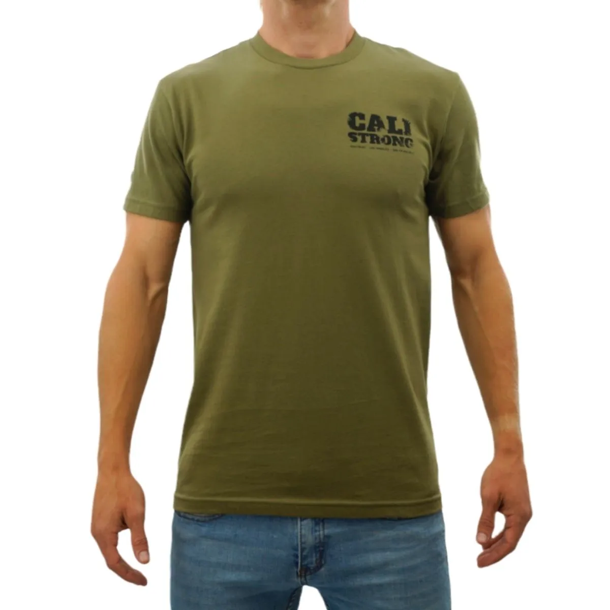 CALI Strong Scratch T-Shirt Military Green