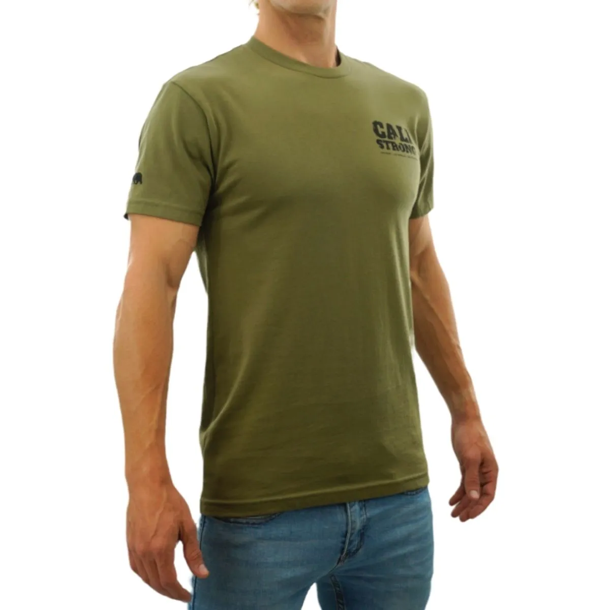 CALI Strong Scratch T-Shirt Military Green