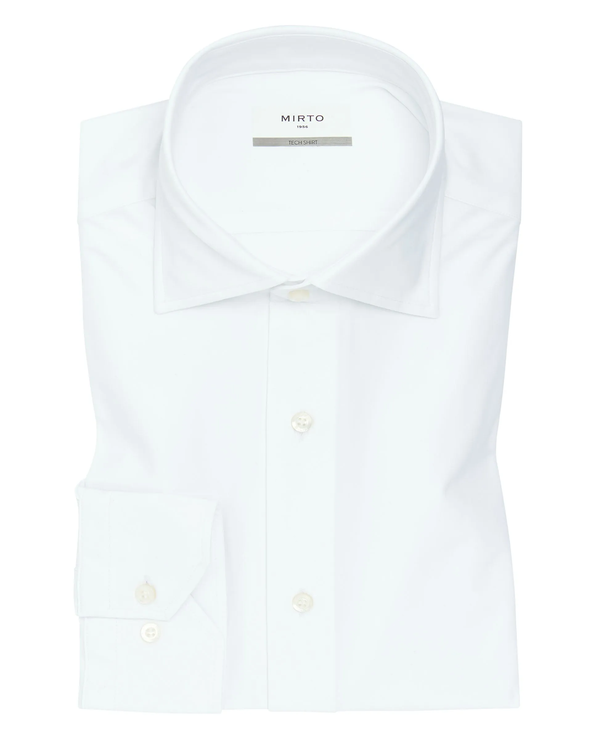 Camisa vestir técnica tailored fit blanca