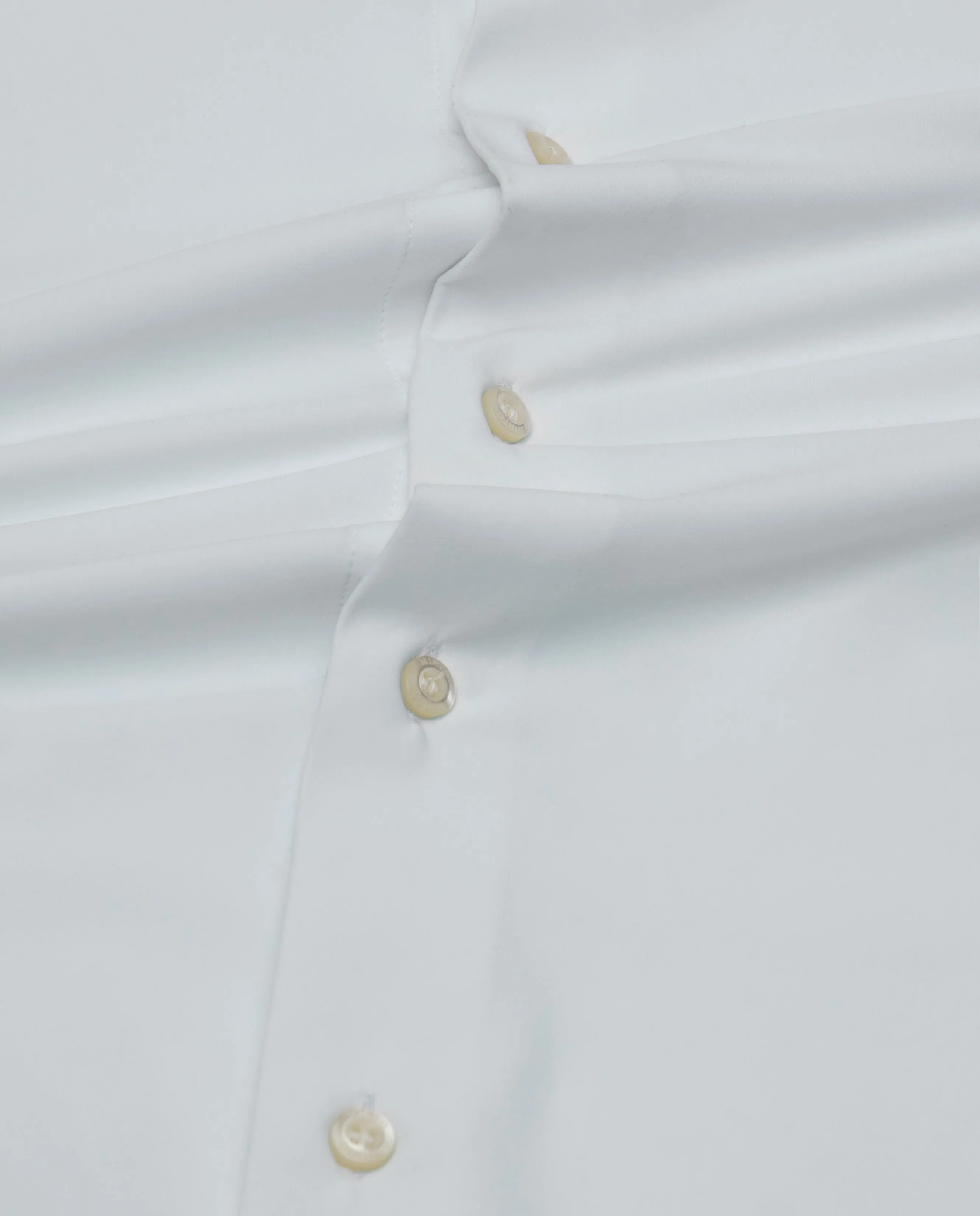 Camisa vestir técnica tailored fit blanca