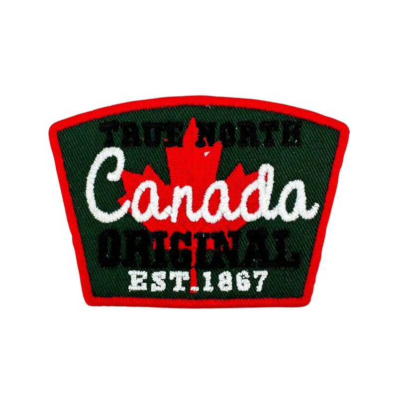 Canada iron-on embroidery patch