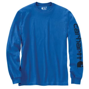 Carhartt K231-SNSLF24 Men's Loose Fit Heavyweight LS Logo Sleeve Graphic T-Shirt