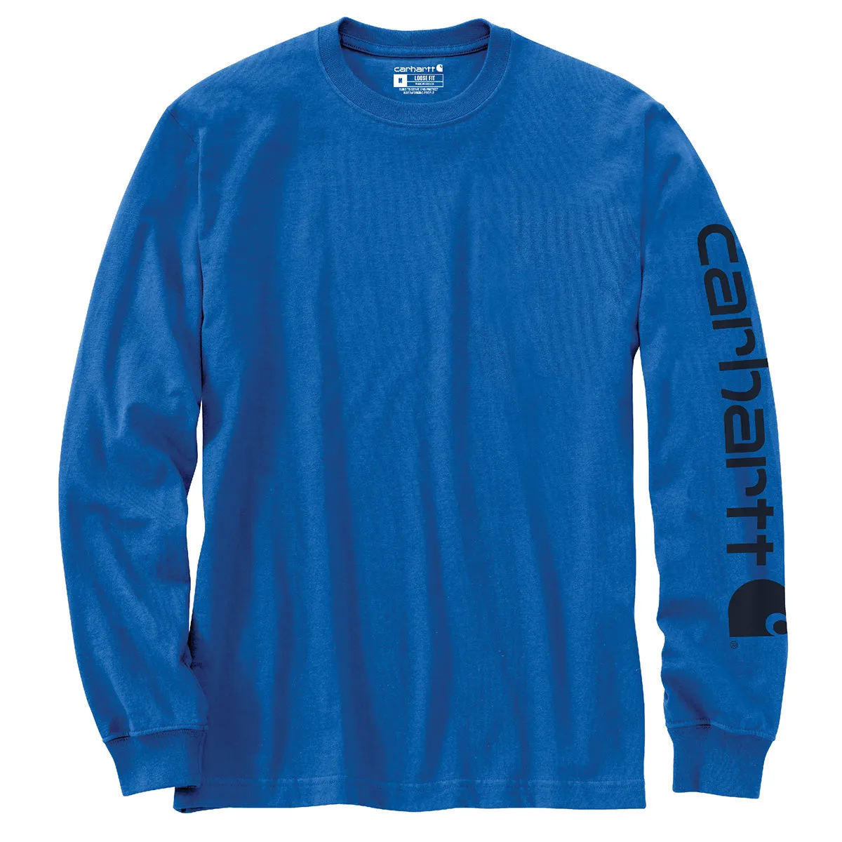 Carhartt K231-SNSLF24 Men's Loose Fit Heavyweight LS Logo Sleeve Graphic T-Shirt