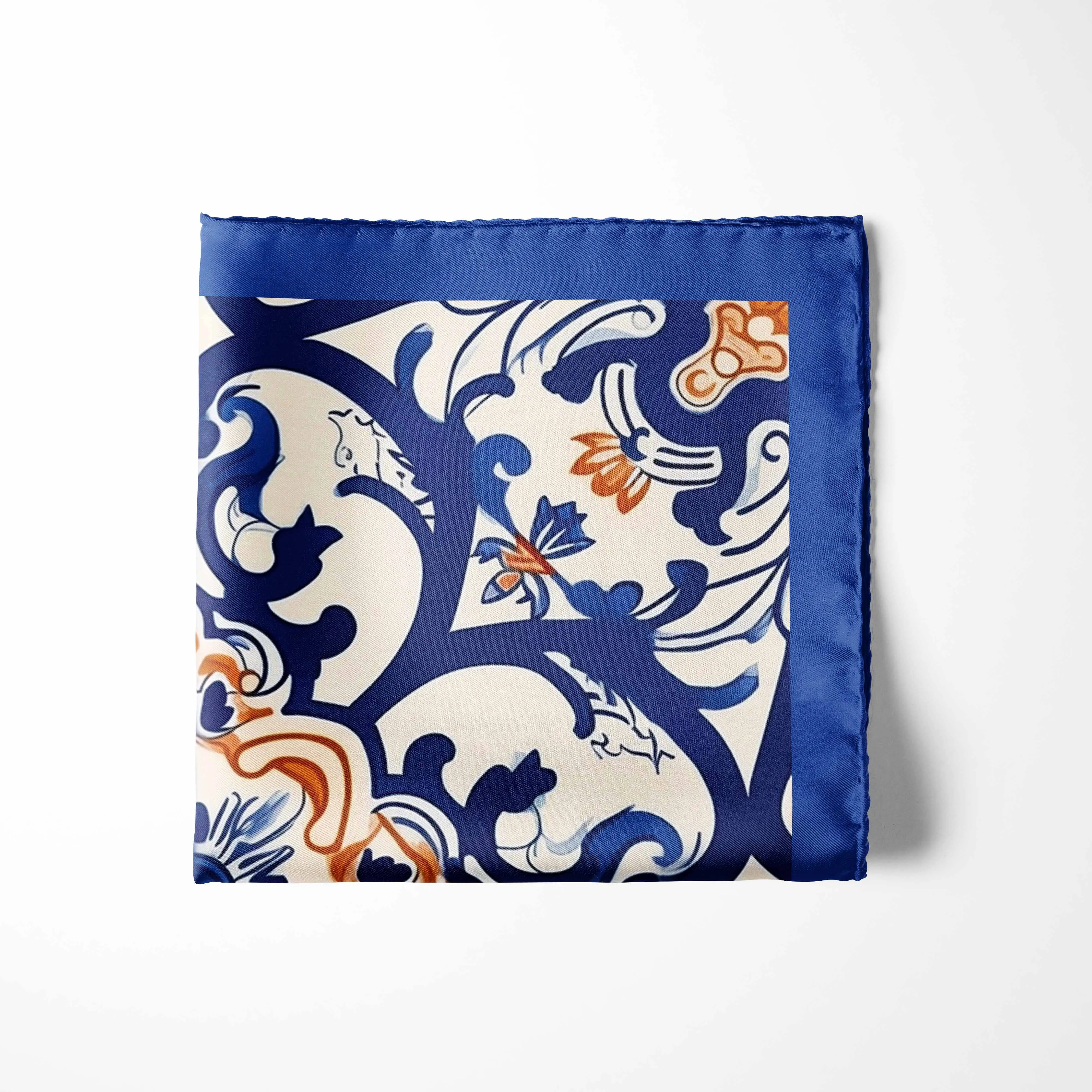 CAROL ALDER SILK POCKET SQUARE