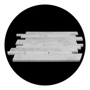 Carrara Marble Italian White Bianco Carrera Random Brick Random Strip Polished