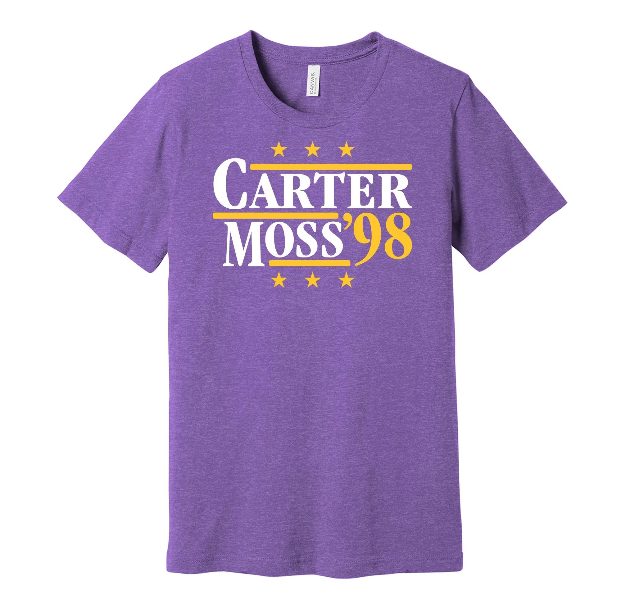 Carter & Moss '98 - Minnesota Legends Political Campaign Parody T-Shirt - Hyper Than Hype Shirts