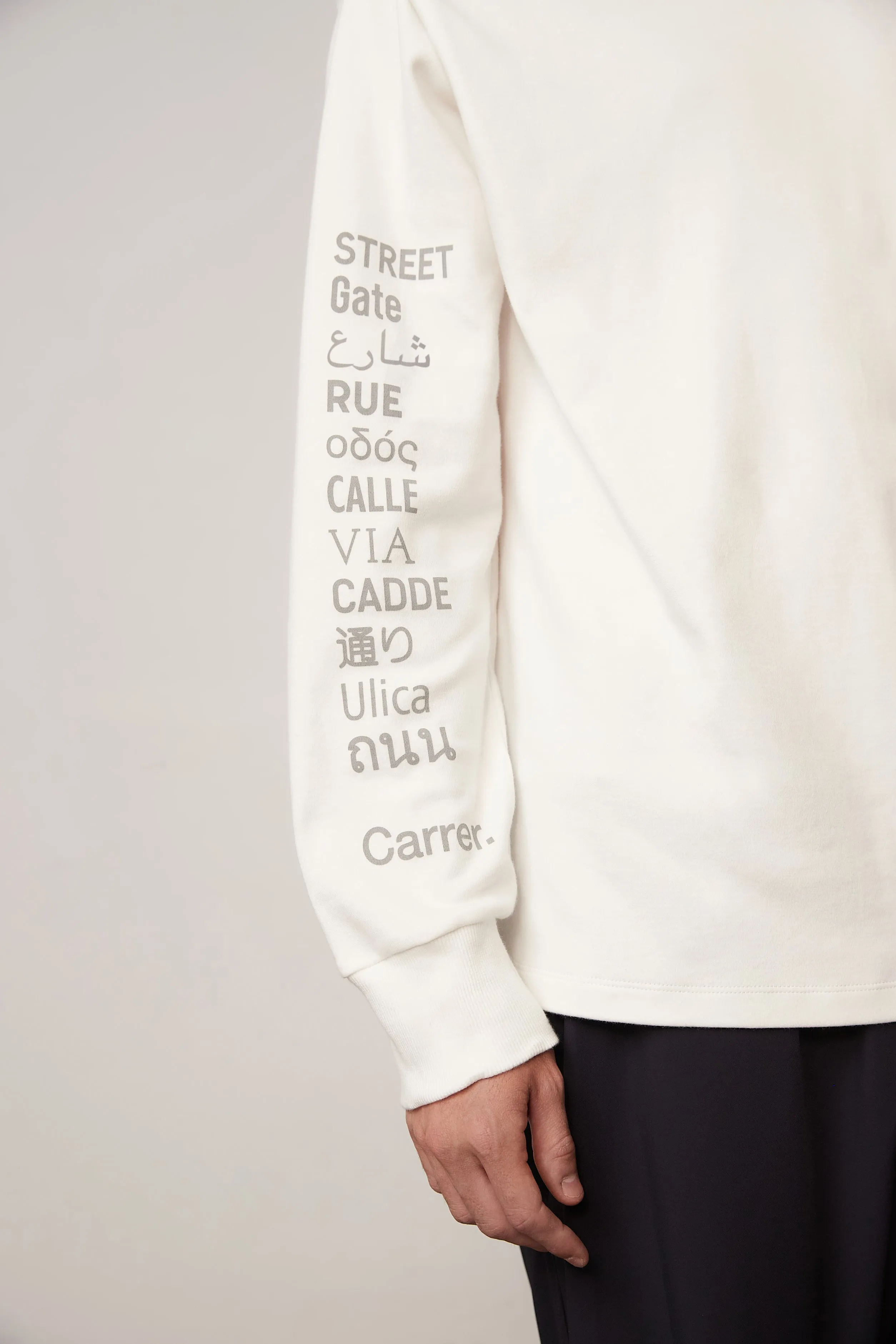 Casp T-Shirt Long-Sleeve in White