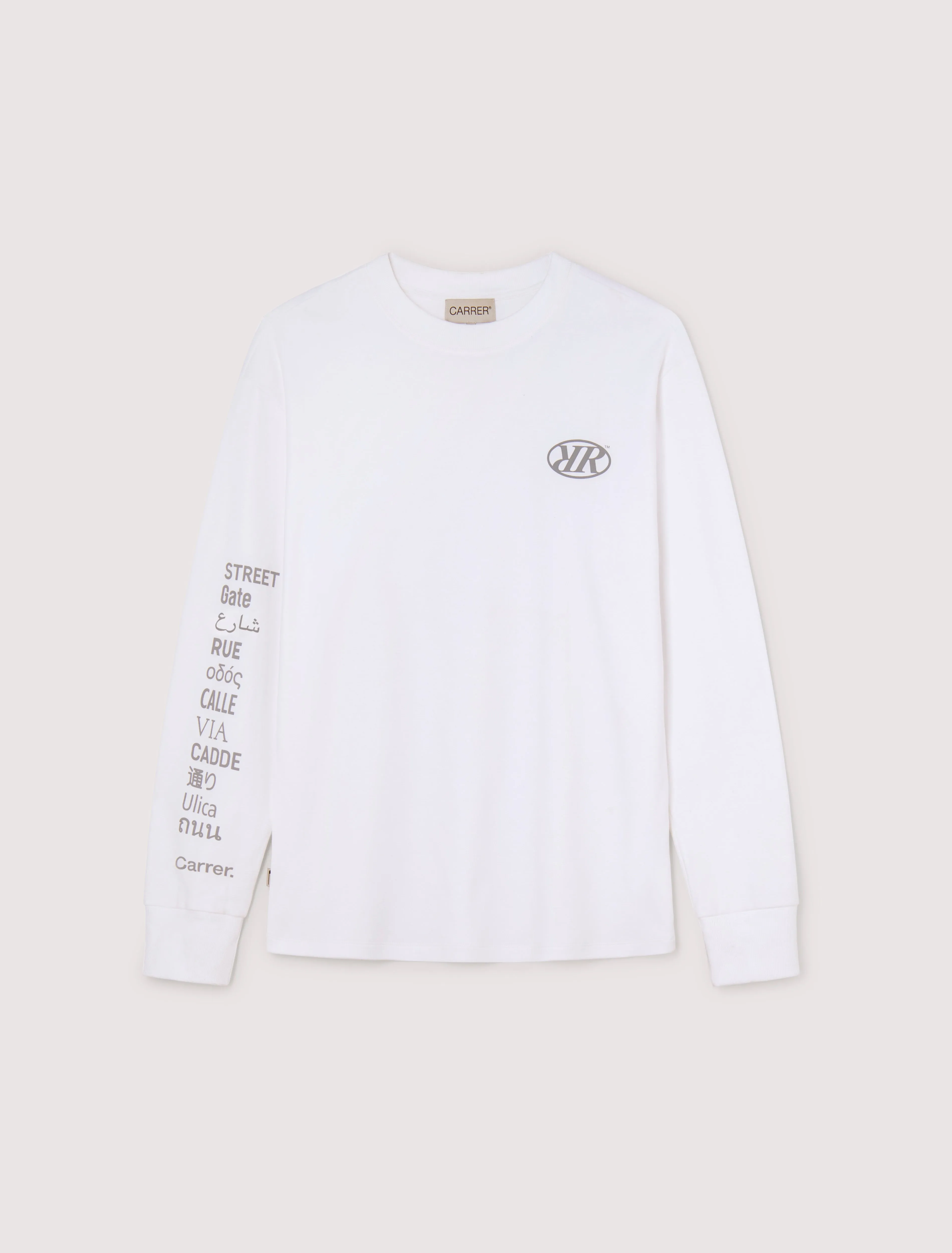 Casp T-Shirt Long-Sleeve in White