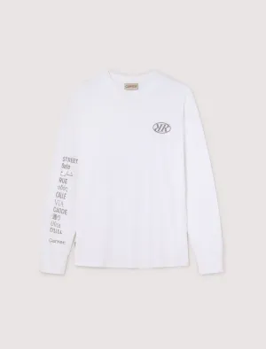 Casp T-Shirt Long-Sleeve in White