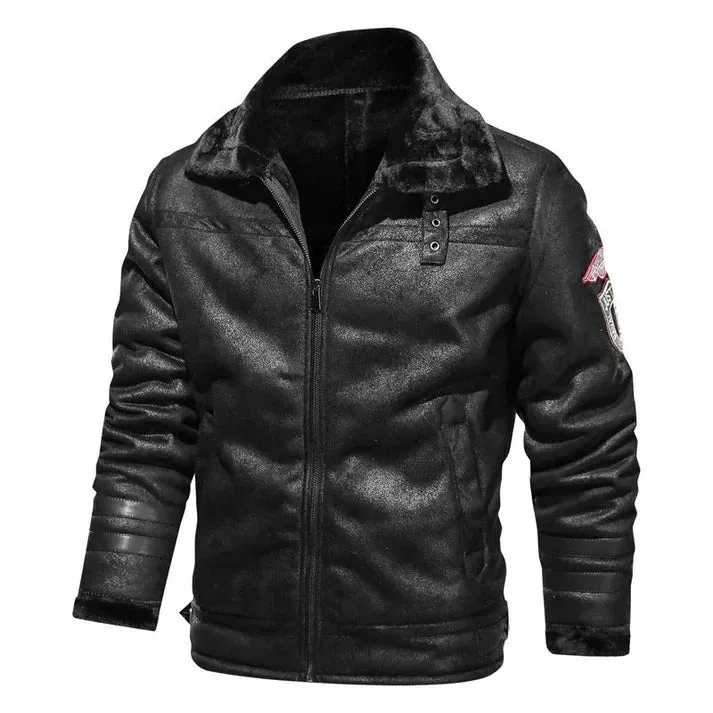 Casual bomber style leather jacket for men | perfect for casual days