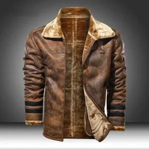Casual bomber style leather jacket for men | perfect for casual days