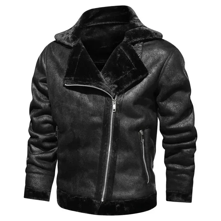 Casual bomber style leather jacket for men | perfect for casual days