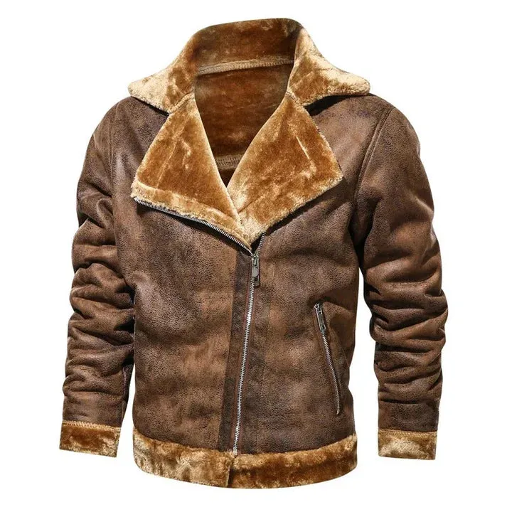 Casual bomber style leather jacket for men | perfect for casual days