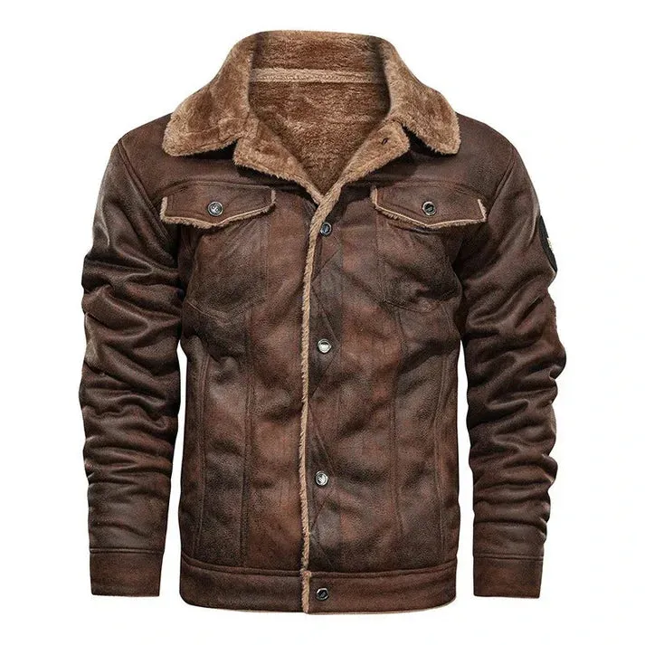 Casual bomber style leather jacket for men | perfect for casual days