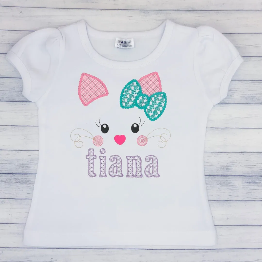 Cat Face Name Shirt