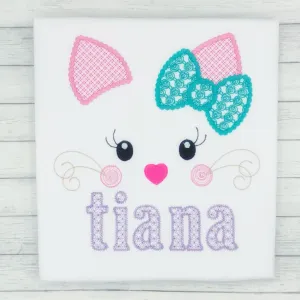 Cat Face Name Shirt
