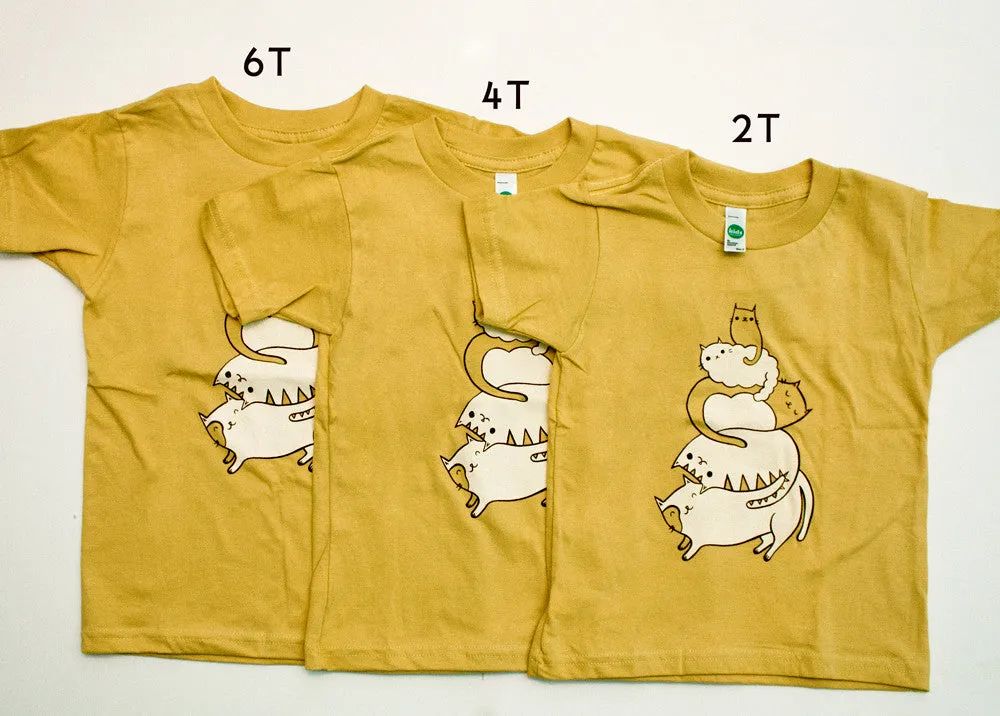Cat Kids T-shirt / Cat Toddler T-shirt by Susie Ghahremani / boygirlparty.com