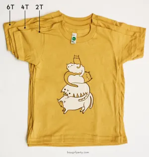 Cat Kids T-shirt / Cat Toddler T-shirt by Susie Ghahremani / boygirlparty.com