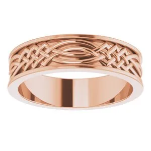 Celtic-Inspired Band 51838 - 6 mm