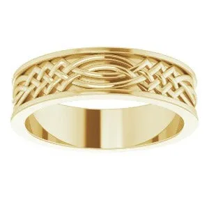 Celtic-Inspired Band 51838 - 6 mm