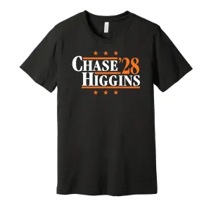 Chase & Higgins '28 - Cincinnati Football Legends Political Campaign Parody T-Shirt - Hyper Than Hype Shirts