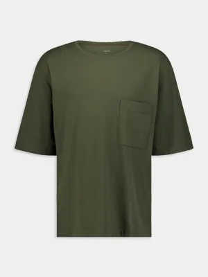 Chest Patch-Pocket Cotton T-Shirt