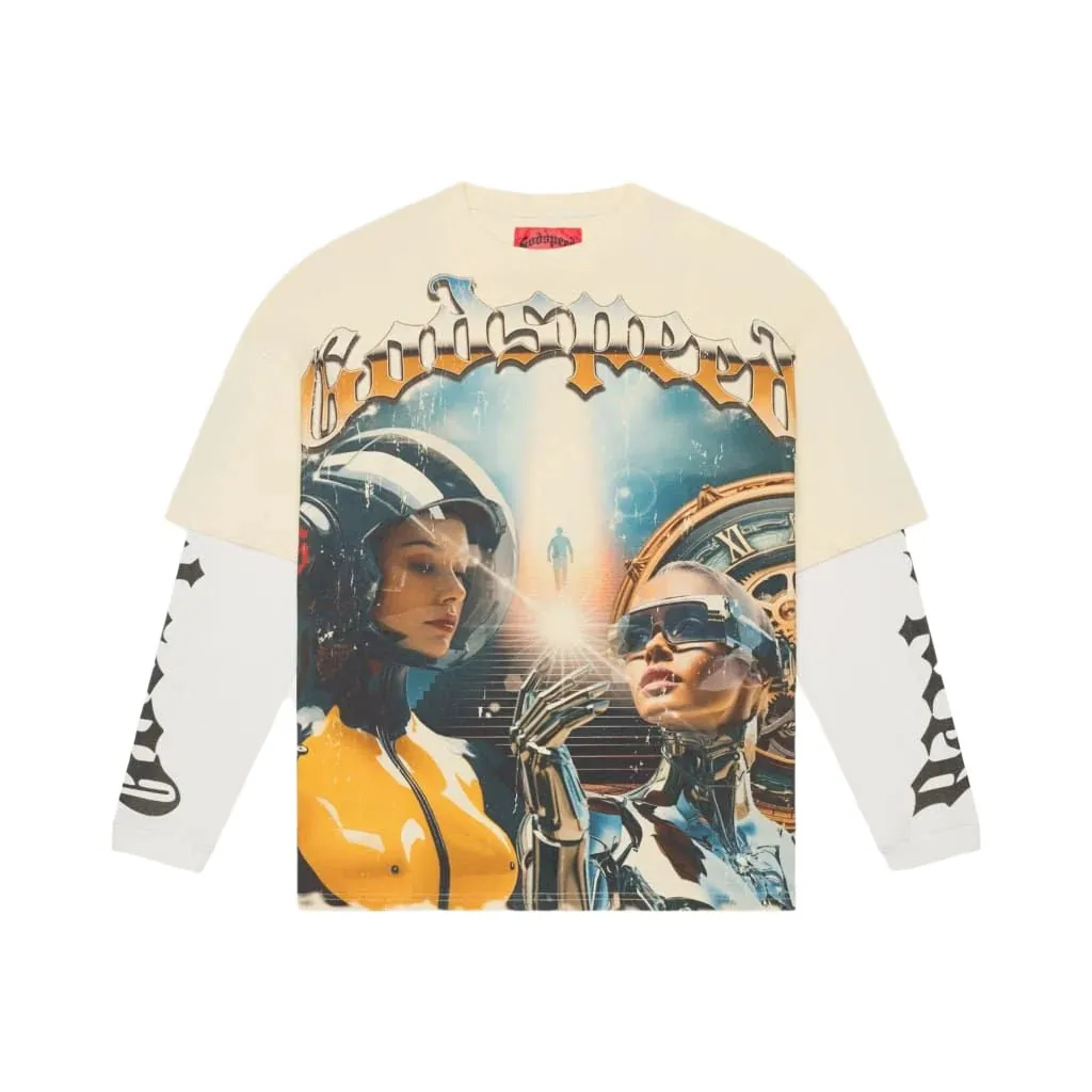 Chosen One Layered T-Shirt - Bone