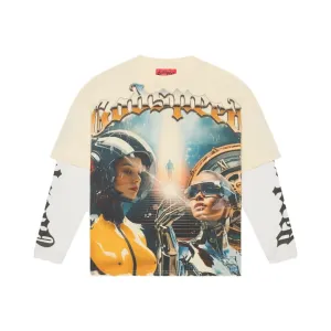 Chosen One Layered T-Shirt - Bone