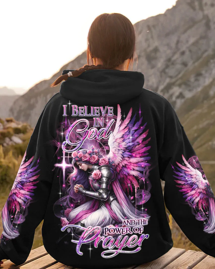 Christianartbag 3D T-Shirt For Women, I Believe In God Warrior Women's All Over Print Shirt, Christian Shirt, Faithful Fashion, 3D Printed Shirts for Christian Women, CABDS02261223