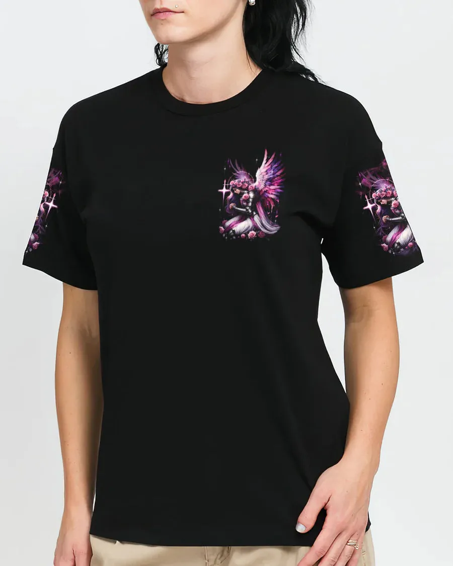 Christianartbag 3D T-Shirt For Women, I Believe In God Warrior Women's All Over Print Shirt, Christian Shirt, Faithful Fashion, 3D Printed Shirts for Christian Women, CABDS02261223