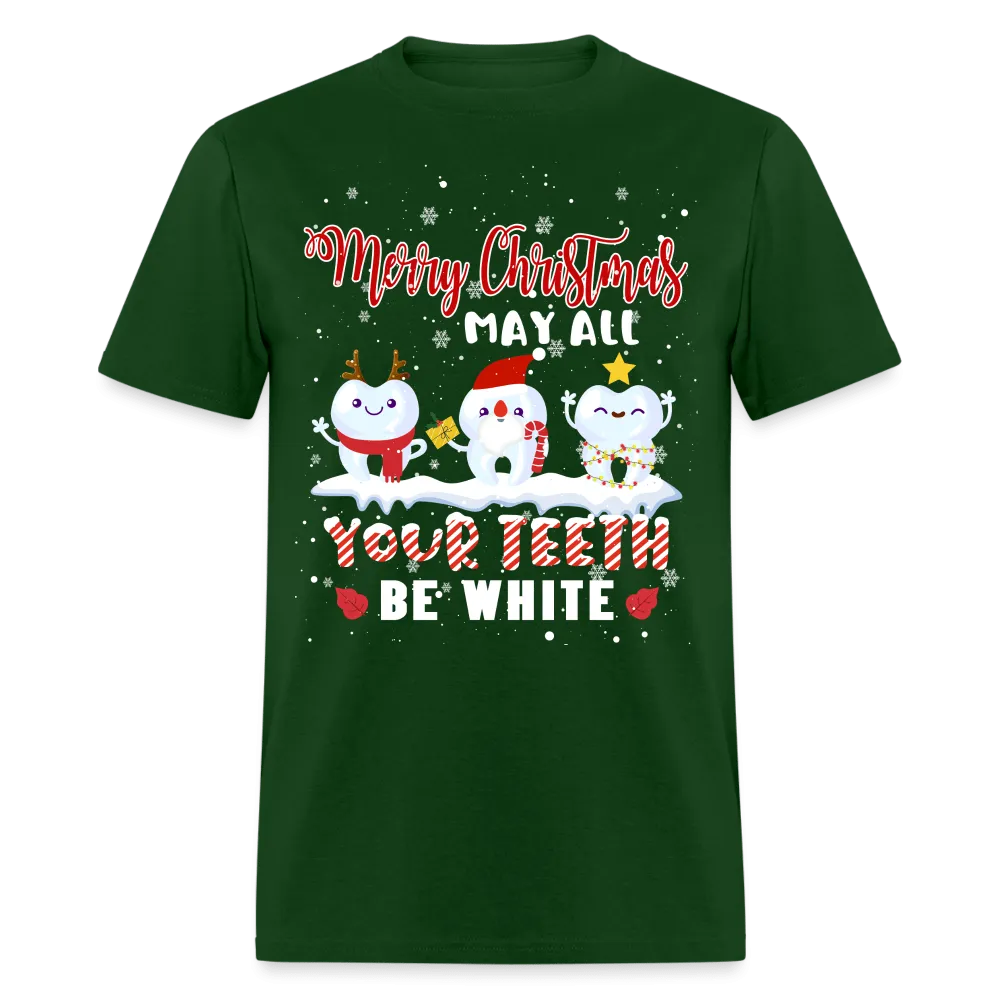 Christmas - May All Your Teeth Be White Christmas - Family Shirts Men, Woman Christmas T Shirts