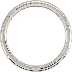 Cobalt Slightly Domed Band COR166 - 4 mm