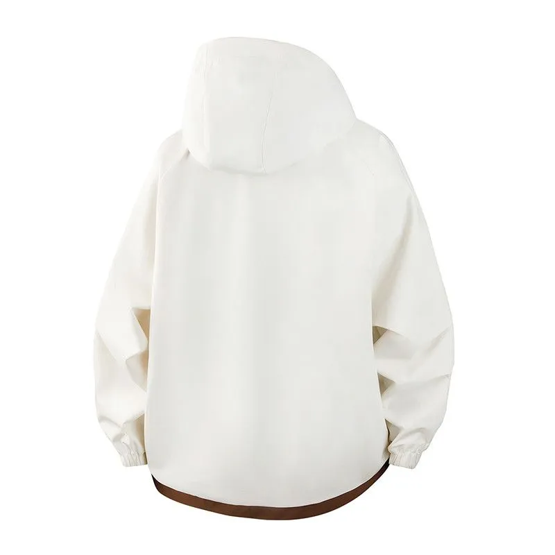 Color-Blocked Easy-to-Clean Rain Jacket for Men
