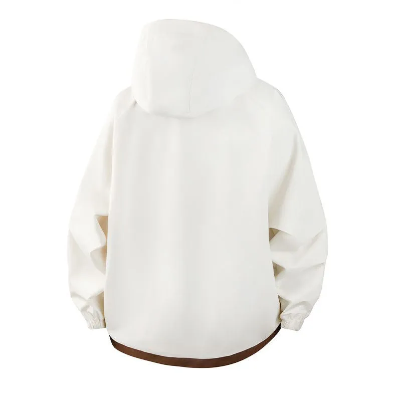 Color-Blocked Easy-to-Clean Rain Jacket for Men