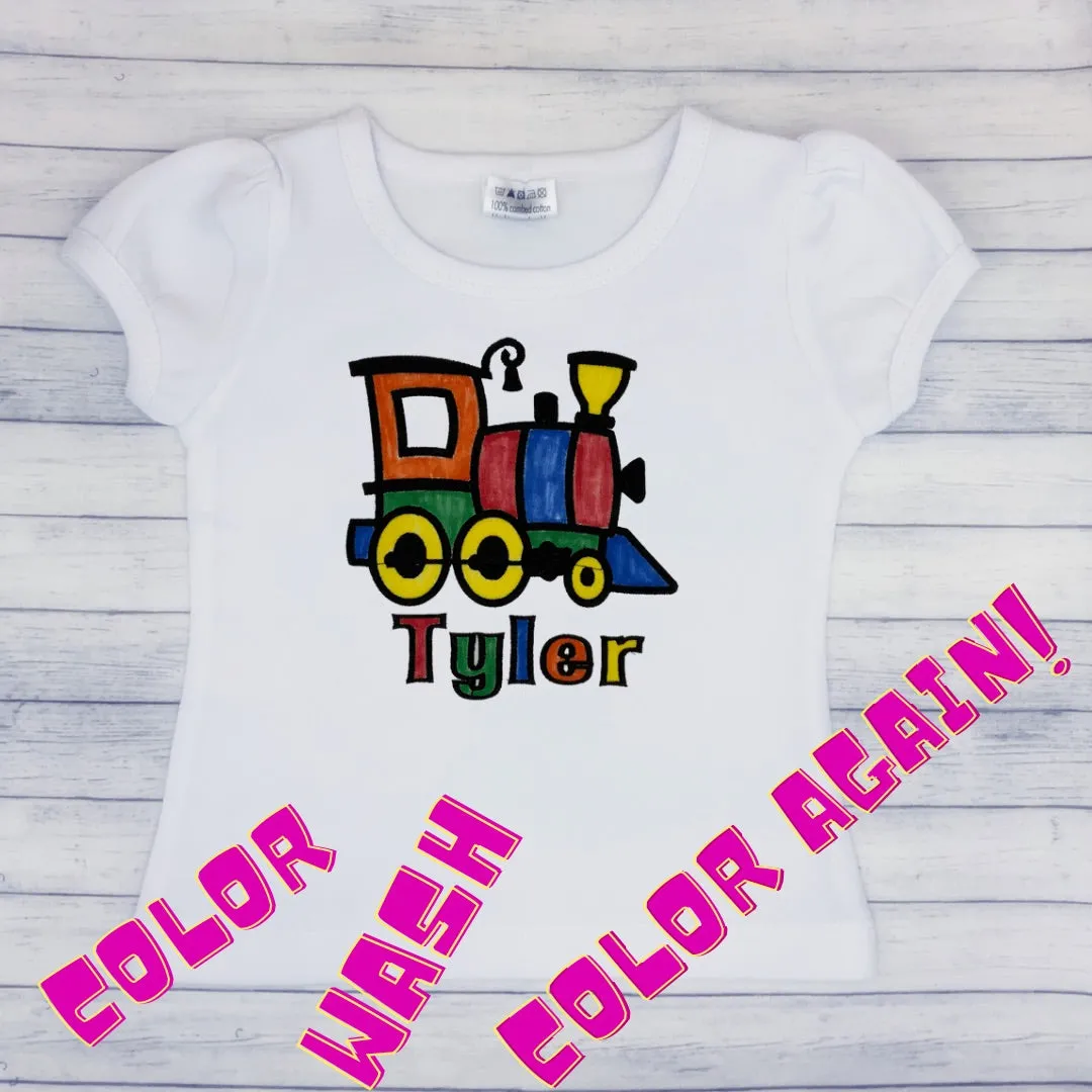 Color Me Embroidery - Rainbow - Washable Markers Included