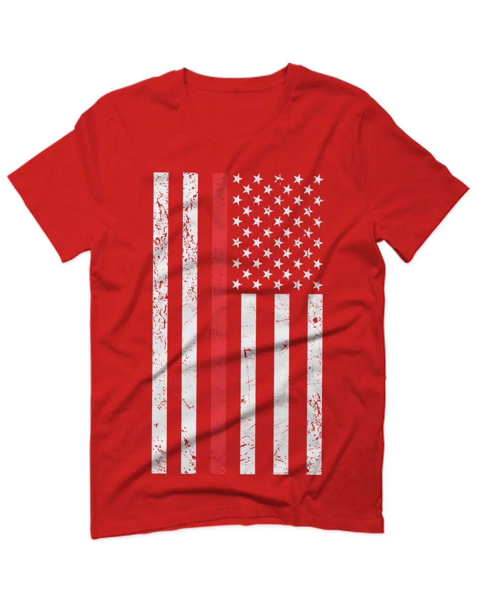 Cool Dad Fireman Firefighter red Thin line American Flag USA Support For men T Shirt