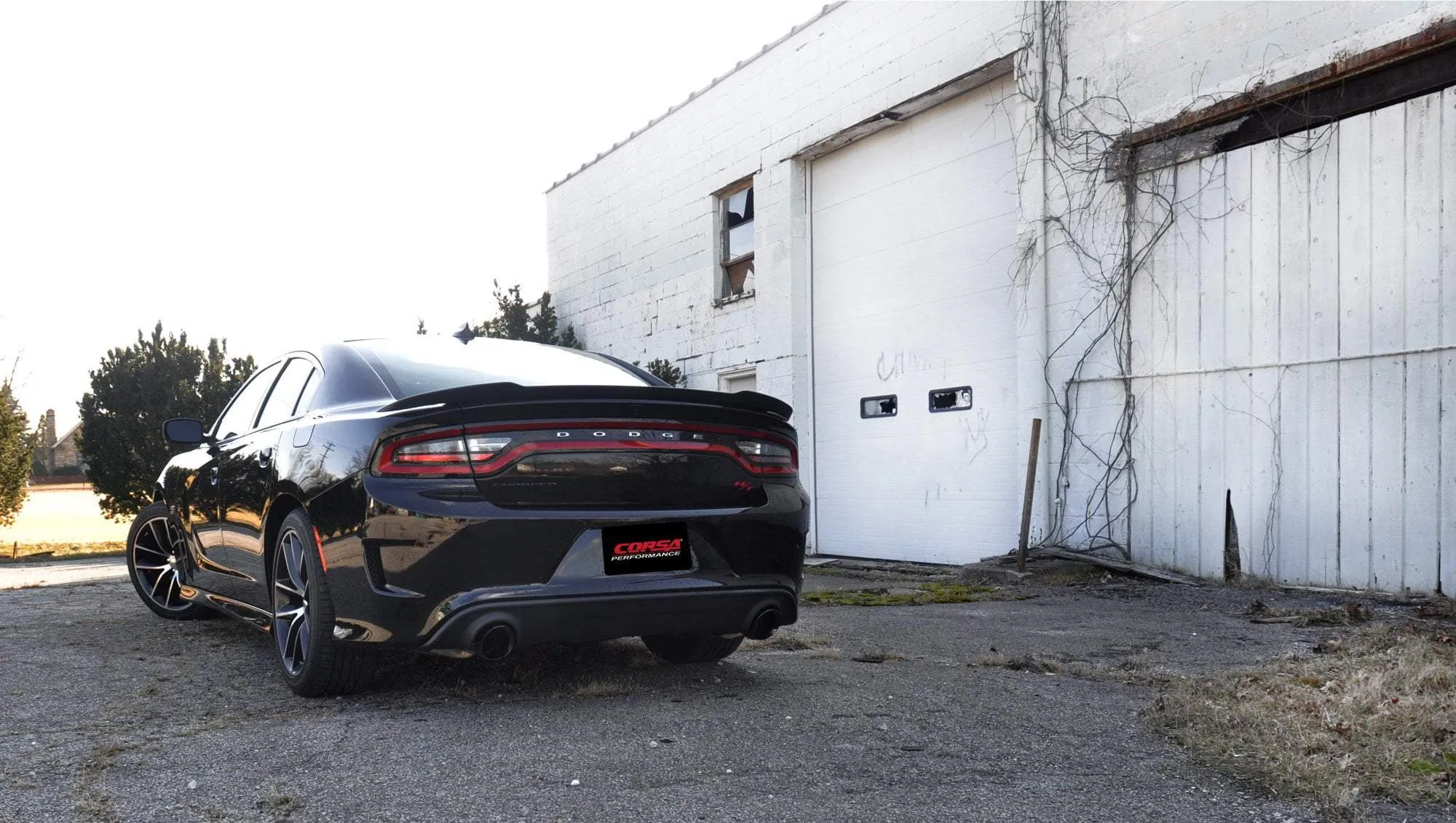 Corsa 2.75 IN Axle-Back Single 4.5 IN Tips Sport Sound Level | 2015-22 Charger, 300 5.7L 6.4L 6.2L