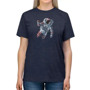 Cosmic Triblend Tee Astronaut with Red Apple Style