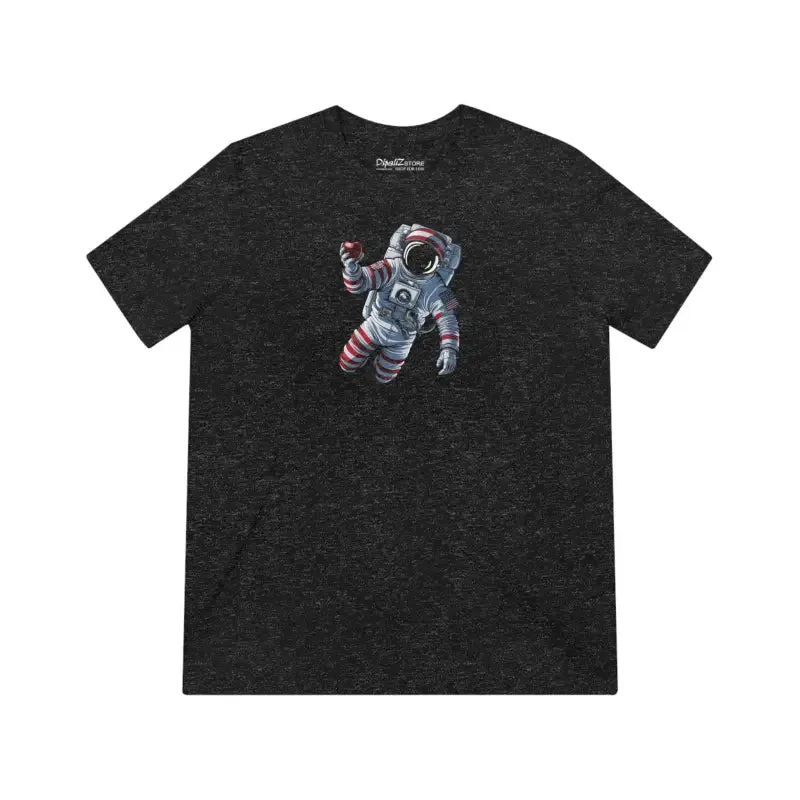 Cosmic Triblend Tee Astronaut with Red Apple Style