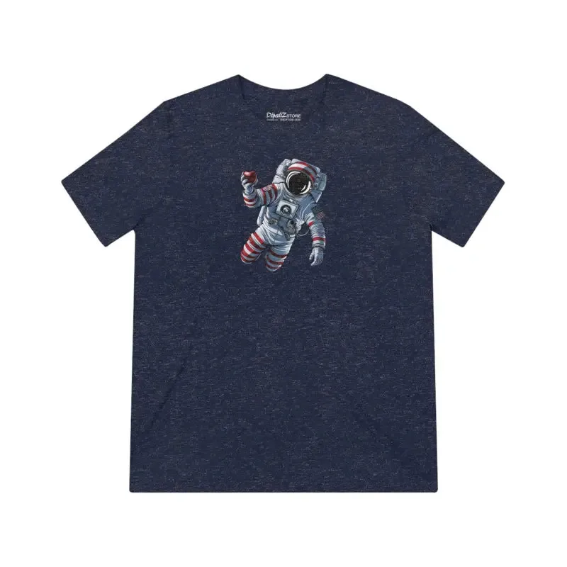 Cosmic Triblend Tee Astronaut with Red Apple Style