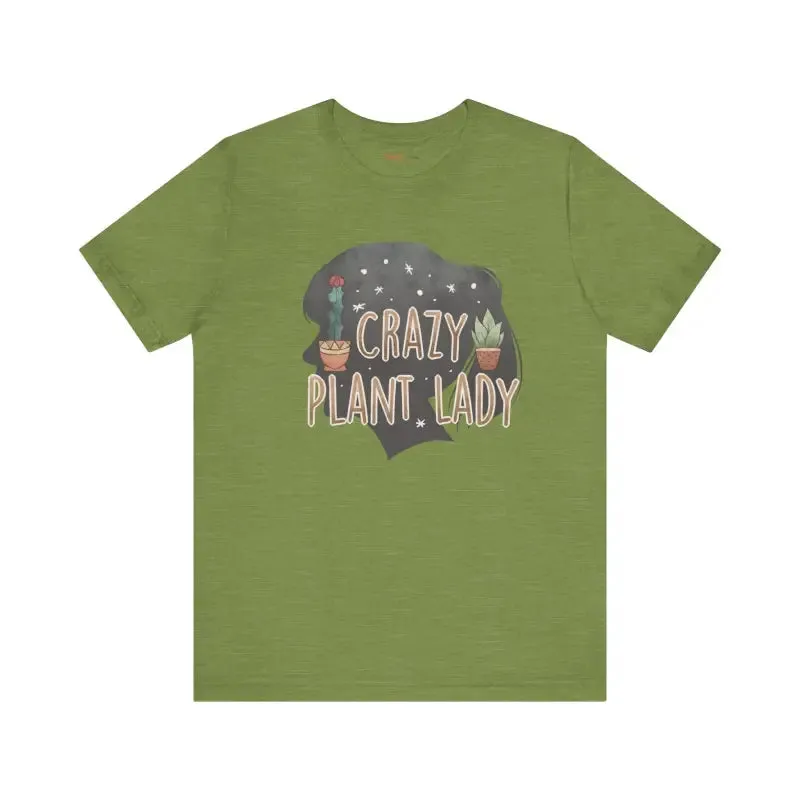 Cozy Crazy Plant Lady Tee for Bold Botanical Lovers