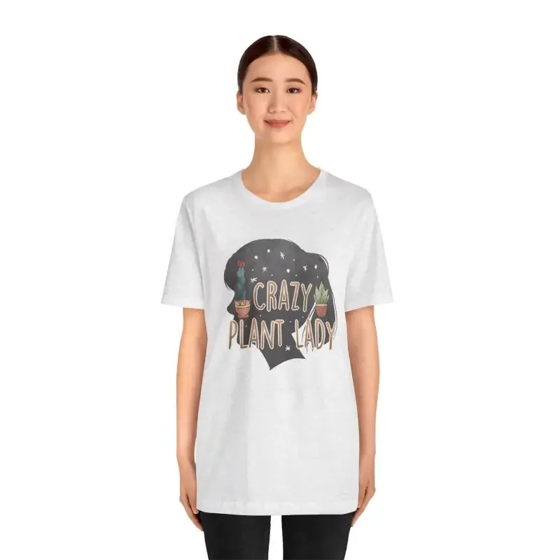 Cozy Crazy Plant Lady Tee for Bold Botanical Lovers
