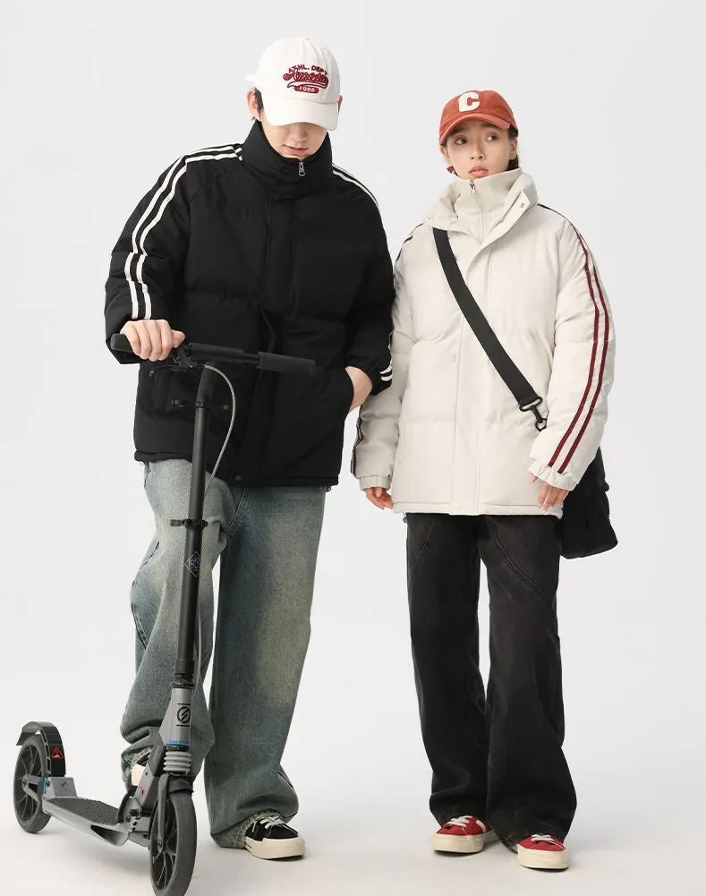 Cozy Relaxed-Fit Padded Puffer Jacket Perfect for Casual Outings