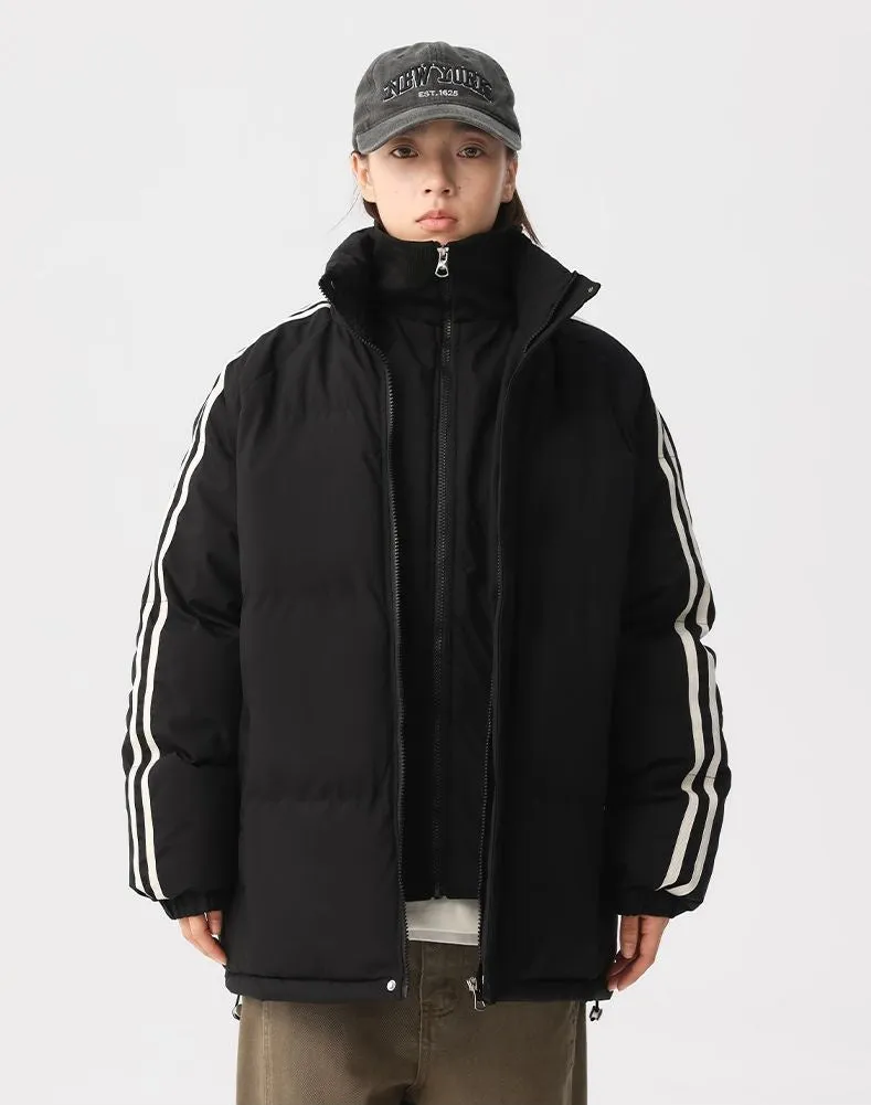 Cozy Relaxed-Fit Padded Puffer Jacket Perfect for Casual Outings